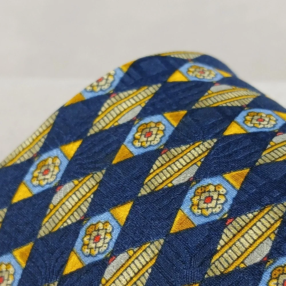 Harve Bernard 3.5x59 Mens Tie Silk Floral Woven Geometric